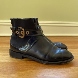Zara Leather Ankle Boots